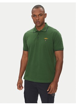 Aeronautica Militare Polo 251PO1308P82 Zielony Regular Fit ze sklepu MODIVO w kategorii T-shirty męskie - zdjęcie 181131084