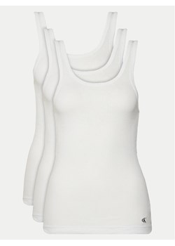 Calvin Klein Underwear Komplet 3 topów LV00QS7493 Biały Regular Fit ze sklepu MODIVO w kategorii Bluzki damskie - zdjęcie 181131173