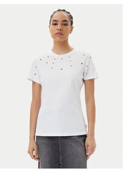 Silvian Heach T-Shirt GPP25070TS Biały Regular Fit ze sklepu MODIVO w kategorii Bluzki damskie - zdjęcie 181131322
