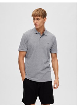Selected Homme Polo 16087839 Szary Regular Fit ze sklepu MODIVO w kategorii T-shirty męskie - zdjęcie 181131344