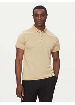 KARL LAGERFELD Polo 745007 552200 Beżowy Regular Fit ze sklepu MODIVO w kategorii T-shirty męskie - zdjęcie 181131414