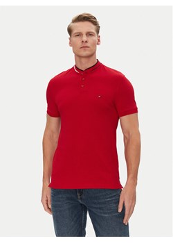 Tommy Hilfiger Polo Mao MW0MW34752 Czerwony Slim Fit ze sklepu MODIVO w kategorii T-shirty męskie - zdjęcie 181131431