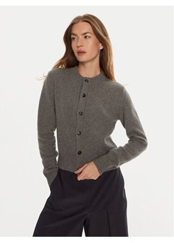 AMI PARIS Kardigan FKC157005 Szary Regular Fit ze sklepu MODIVO w kategorii Swetry damskie - zdjęcie 181131492