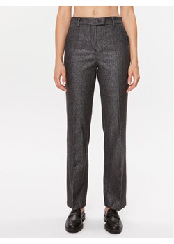 TWINSET Spodnie materiałowe 232TT2451 Szary Regular Fit ze sklepu MODIVO w kategorii Spodnie damskie - zdjęcie 181131501