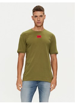 Hugo T-Shirt Diragolino212 50447978 Zielony Regular Fit ze sklepu MODIVO w kategorii T-shirty męskie - zdjęcie 181131590