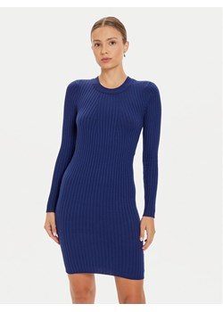 Pieces Sukienka dzianinowa Crista 17115048 Niebieski Slim Fit ze sklepu MODIVO w kategorii Sukienki - zdjęcie 181131633