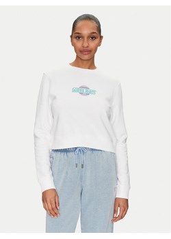 Guess Jeans Bluza W5GQ20 K68I4 Biały Regular Fit ze sklepu MODIVO w kategorii Bluzy damskie - zdjęcie 181131701
