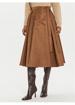 Weekend Max Mara Spódnica trapezowa Tema 2425106082 Brązowy Regular Fit ze sklepu MODIVO w kategorii Spódnice - zdjęcie 181131753