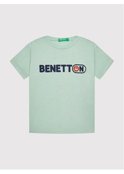 United Colors Of Benetton T-Shirt 3I1XG102N Zielony Regular Fit ze sklepu MODIVO w kategorii Koszulki niemowlęce - zdjęcie 181131840
