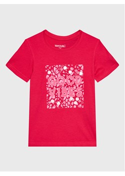 Regatta T-Shirt Bosley VI RKT149 Różowy Regular Fit ze sklepu MODIVO w kategorii Bluzki dziewczęce - zdjęcie 181132014