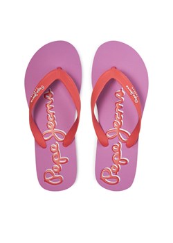 Pepe Jeans Japonki Bay Beach Brand W PLS70157 Czerwony ze sklepu MODIVO w kategorii Klapki damskie - zdjęcie 181132114