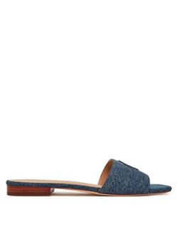 LAUREN RALPH LAUREN Klapki Everley 802966836001 Niebieski ze sklepu MODIVO w kategorii Klapki damskie - zdjęcie 181132231