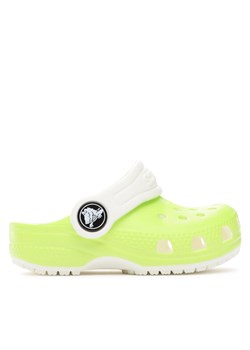 Crocs Klapki Crocs Classic Glow In The Dark Clog T 209161 Zielony ze sklepu MODIVO w kategorii Klapki dziecięce - zdjęcie 181132263