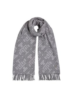 Tommy Hilfiger Szalik Monogram AW0AW16650 Szary ze sklepu MODIVO w kategorii Szaliki i chusty damskie - zdjęcie 181132274