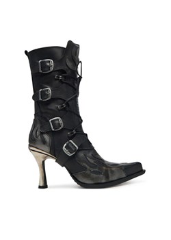 NEW ROCK Botki M-9591-S3 Czarny ze sklepu MODIVO w kategorii Botki - zdjęcie 181132300
