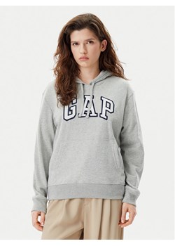 Gap Bluza 870537-00 Szary Relaxed Fit ze sklepu MODIVO w kategorii Bluzy damskie - zdjęcie 181132392