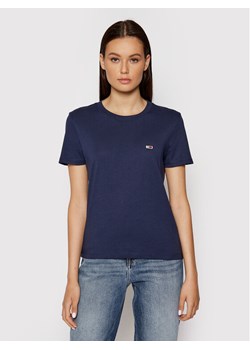 Tommy Jeans T-Shirt Tjw Jersey DW0DW09198 Granatowy Regular Fit ze sklepu MODIVO w kategorii Bluzki damskie - zdjęcie 181132420