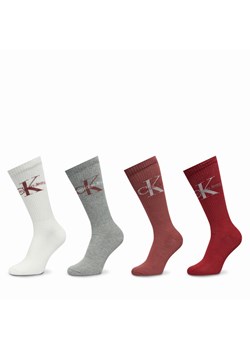 Calvin Klein Zestaw 4 par wysokich skarpet męskich 701229453 Kolorowy ze sklepu MODIVO w kategorii Skarpetki męskie - zdjęcie 181132522