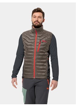 Jack Wolfskin Kamizelka Routeburn Pro Ins Vest 1206872 Brązowy Slim Fit ze sklepu MODIVO w kategorii Kamizelki męskie - zdjęcie 181132843