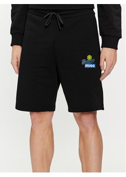 Hugo Szorty sportowe Nimply 50513310 Czarny Regular Fit ze sklepu MODIVO w kategorii Spodenki męskie - zdjęcie 181133110