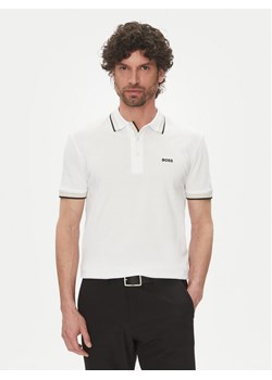 BOSS Polo Paddy 50469055 Écru Regular Fit ze sklepu MODIVO w kategorii T-shirty męskie - zdjęcie 181133151