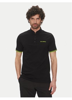KARL LAGERFELD Polo 745022 552232 Czarny Regular Fit ze sklepu MODIVO w kategorii T-shirty męskie - zdjęcie 181133274