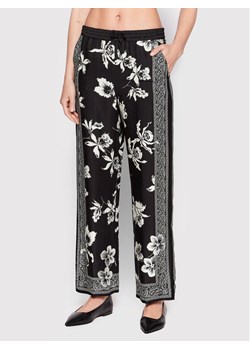 The Kooples Spodnie materiałowe Orchid Scarf FPAN24077K Czarny Casual Fit ze sklepu MODIVO w kategorii Spodnie damskie - zdjęcie 181133374