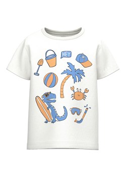 NAME IT T-Shirt 13216932 Biały Loose Fit ze sklepu MODIVO w kategorii T-shirty chłopięce - zdjęcie 181133392