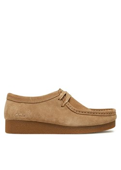 Clarks Półbuty WallabeeEvoSh 261747474 Beżowy ze sklepu MODIVO w kategorii Półbuty damskie - zdjęcie 181133432