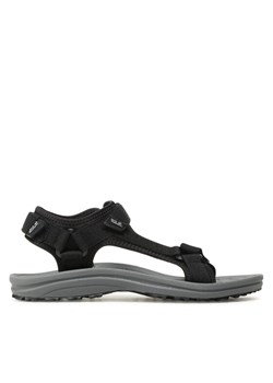 Jack Wolfskin Sandały Wave Breaker M 4052011 Czarny ze sklepu MODIVO w kategorii Sandały męskie - zdjęcie 181133731