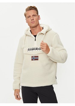 Napapijri Polar T-Burgee NP0A4I5D Beżowy Regular Fit ze sklepu MODIVO w kategorii Bluzy męskie - zdjęcie 181133783