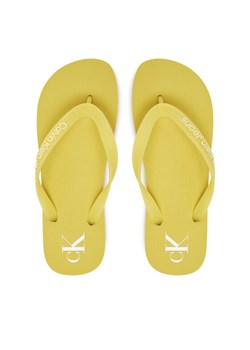 Calvin Klein Jeans Japonki Beach Sandal Transparent Tpu YW0YW01829 Żółty ze sklepu MODIVO w kategorii Klapki damskie - zdjęcie 181134023