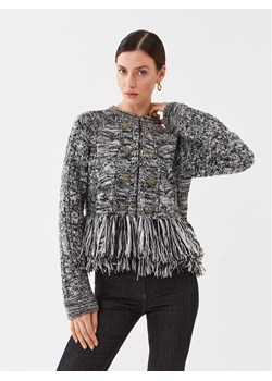 TWINSET Kardigan 232TP3060 Czarny Regular Fit ze sklepu MODIVO w kategorii Swetry damskie - zdjęcie 181134090