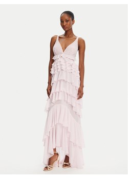 Elisabetta Franchi Garnitur AB-R42-52E2- Różowy Regular Fit - id: 0000305007360 - marki Elisabetta Franchi - 181134101 Elisabetta Franchi Garnitur AB-R42-52E2- Różowy Regular Fit ze sklepu MODIVO w kategorii Sukienki - zdjęcie 181134101