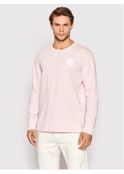 Wood Wood Longsleeve Mel 10295400-2323 Różowy Regular Fit ze sklepu MODIVO w kategorii T-shirty męskie - zdjęcie 181134172