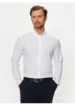 Boss Koszula Roan 50520291 Biały Slim Fit ze sklepu MODIVO w kategorii Koszule męskie - zdjęcie 181134312