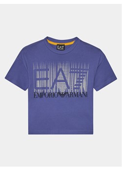EA7 Emporio Armani T-Shirt 3DBT59 BJ02Z 1557 Niebieski Regular Fit ze sklepu MODIVO w kategorii T-shirty chłopięce - zdjęcie 181134323