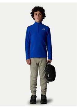 The North Face Polar Glacier NF0A8AZM Granatowy Regular Fit ze sklepu MODIVO w kategorii Bluzy chłopięce - zdjęcie 181134344