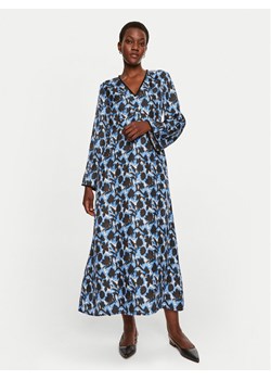 Munthe Sukienka koszulowa Malaysia 243132324336 Niebieski Loose Fit ze sklepu MODIVO w kategorii Sukienki - zdjęcie 181134450