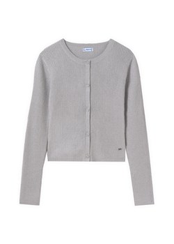 Mayoral Kardigan 6350 Szary Slim Fit ze sklepu MODIVO w kategorii Swetry damskie - zdjęcie 181134453