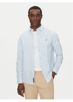 Tommy Jeans Koszula DM0DM20885 Błękitny Regular Fit ze sklepu MODIVO w kategorii Koszule męskie - zdjęcie 181134474