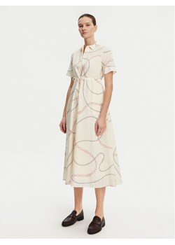 Tommy Hilfiger Sukienka koszulowa Voile WW0WW46009 Beżowy Regular Fit ze sklepu MODIVO w kategorii Sukienki - zdjęcie 181134693