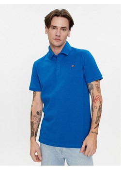 Napapijri Polo Eolanos 3 NP0A4GB3 Niebieski Regular Fit ze sklepu MODIVO w kategorii T-shirty męskie - zdjęcie 181134701