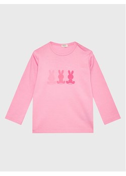 United Colors Of Benetton Bluzka 3I9WA1001 Różowy Regular Fit ze sklepu MODIVO w kategorii Bluzki dziewczęce - zdjęcie 181134882