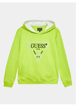 Guess Bluza N3YQ04 KAD73 Zielony Regular Fit ze sklepu MODIVO w kategorii Bluzy chłopięce - zdjęcie 181134902