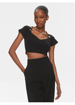 Pinko Bluzka Hoodia 102882 A1LK Czarny Slim Fit ze sklepu MODIVO w kategorii Bluzki damskie - zdjęcie 181134981