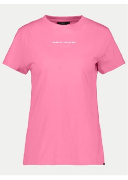 Didriksons T-Shirt Ingarö 505542 Różowy Regular Fit ze sklepu MODIVO w kategorii Bluzki damskie - zdjęcie 181135013