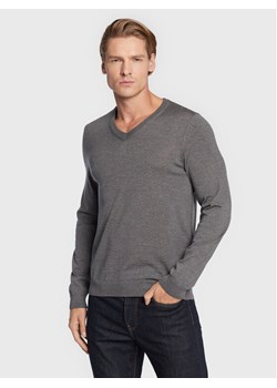 Boss Sweter Melba-P 50468261 Szary Slim Fit ze sklepu MODIVO w kategorii Swetry męskie - zdjęcie 181135044