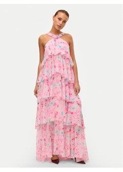 Vero Moda Sukienka wieczorowa Felicia 10295237 Różowy Slim Fit ze sklepu MODIVO w kategorii Sukienki - zdjęcie 181135221