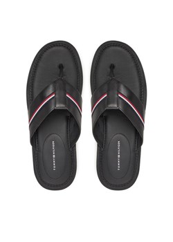 Tommy Hilfiger Japonki Core Hilfiger Toe Post Lh Sandal FM0FM05416 Czarny ze sklepu MODIVO w kategorii Klapki męskie - zdjęcie 181135501